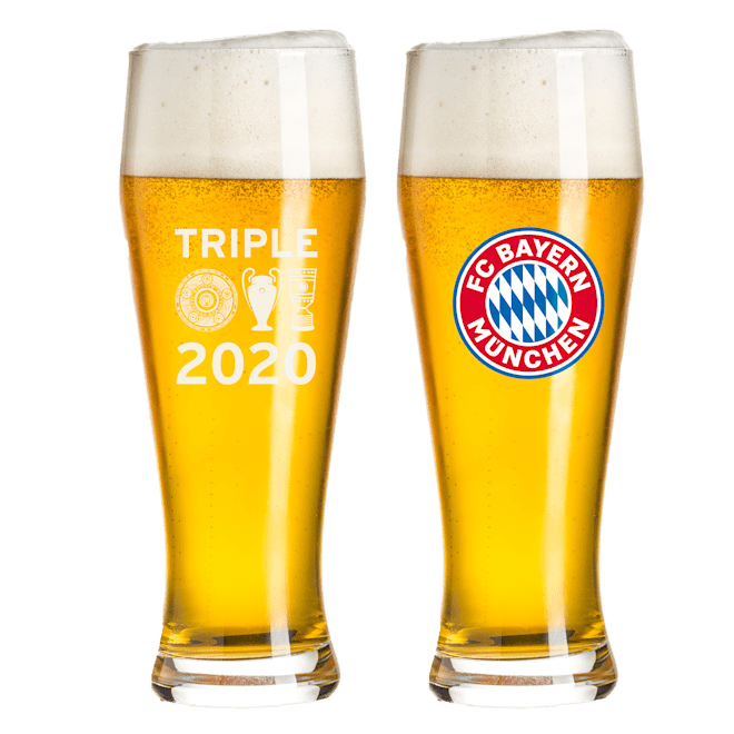Vaso de Cerveza de Trigo Triple 2020 conjunto de 2 Vaso de Cerveza de Trigo Triple 2020 conjunto de 2