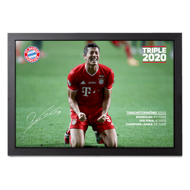 Picture Treble Goal Scorer Lewandowski Official Fc Bayern Munich Store
