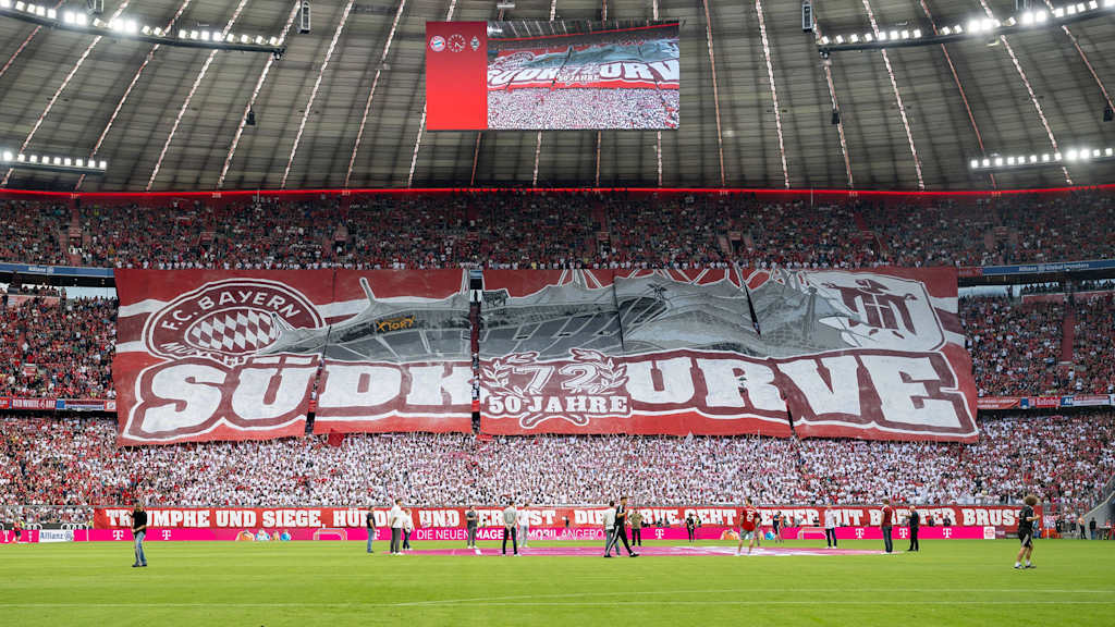Tifo, FC Bayern, Südkurve, Allianz Arena