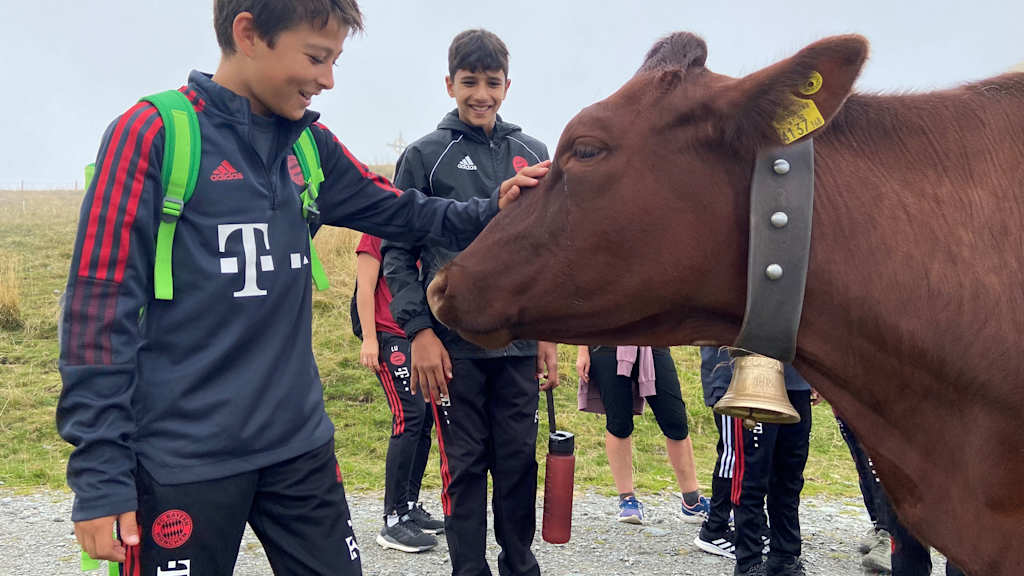 Die Bayern Youngsters hatten im Erlebnis-Trainingslager eine Menge Spaß.