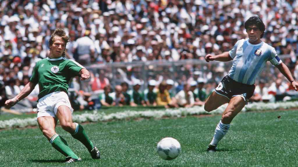 Matthäus Maradona 1986 World Cup final Germany Argentina
