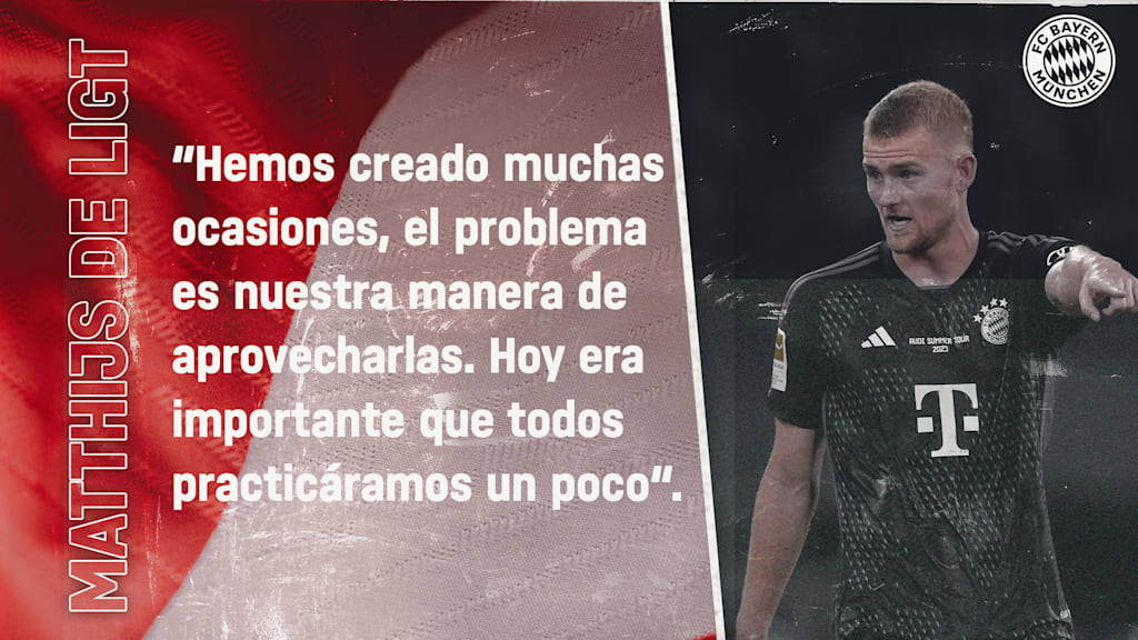 Matthijs de Ligt sobre el amistoso contra el Kawasaki Frontale