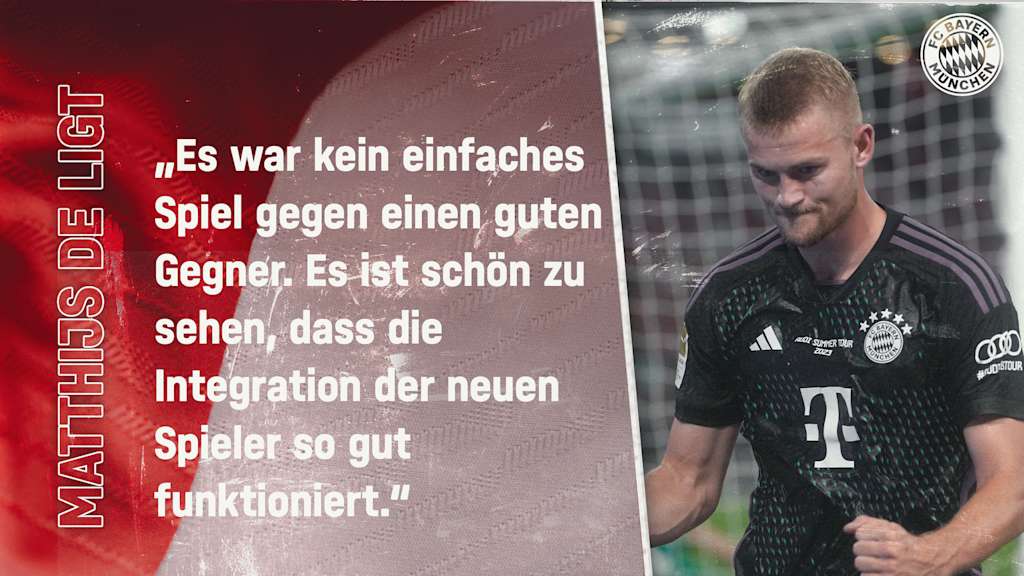 Matthijs de Ligt zur Singapore Trophy vs. FC Liverpool