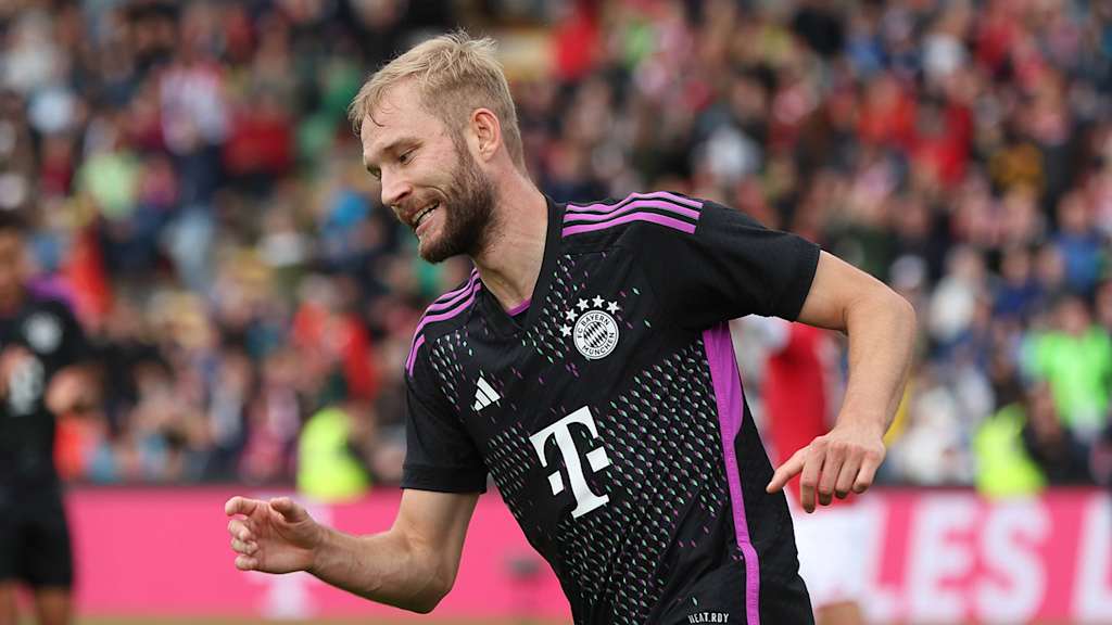 Konrad Laimer im Testspiel gegen Monaco