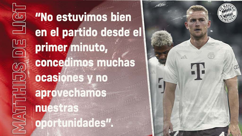 Matthijs de Ligt sobre la Supercopa DFL 2023 contra el RB Leipzig