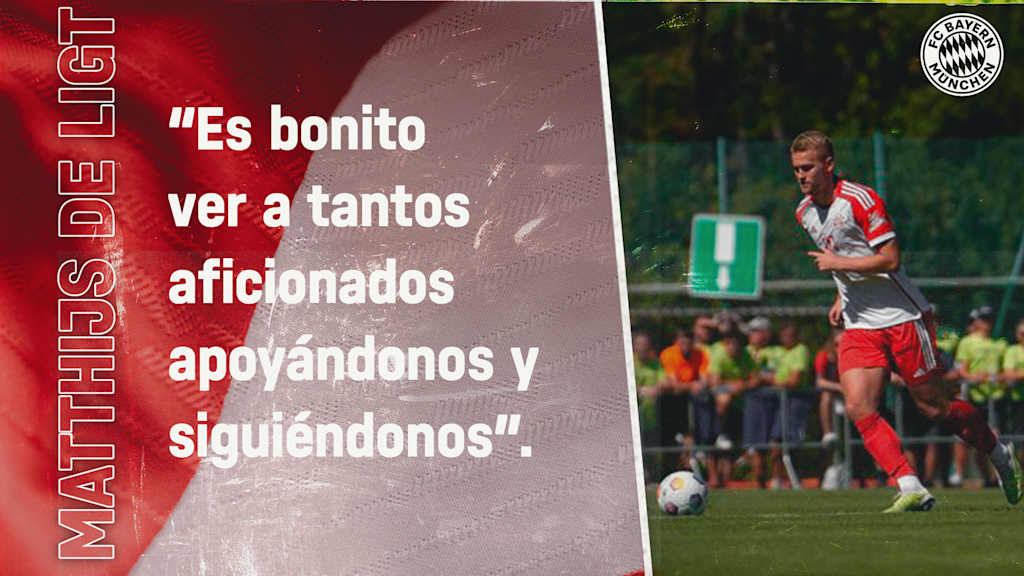 Matthijs de Ligt tras el partido de Südtirol frente al "Weinbeisser Kaltern"