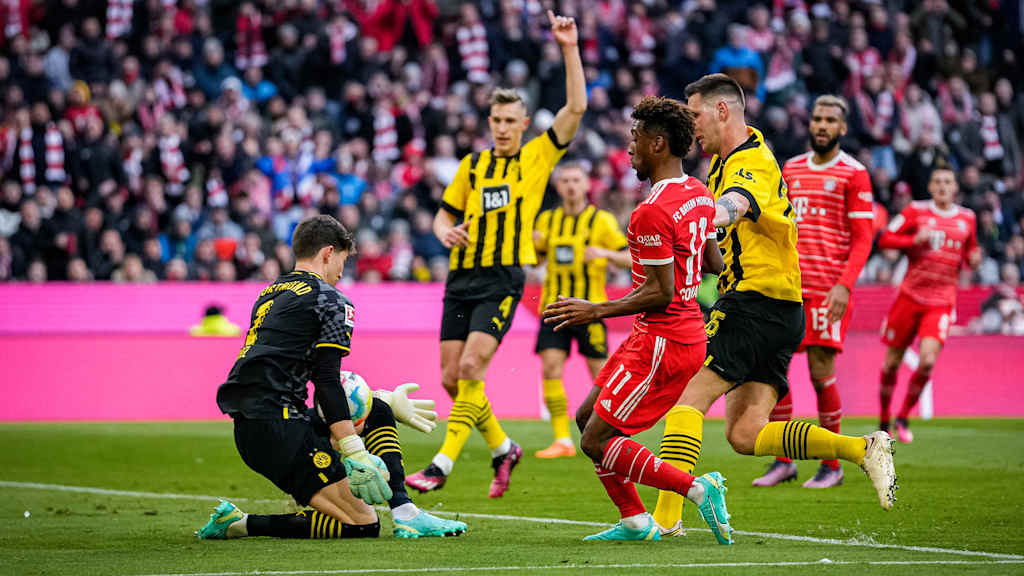 Kingsley Coman shot Dortmund