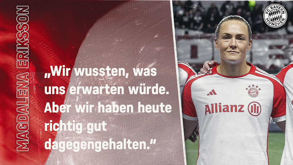 FC Bayern Frauen, Magdalena Eriksson zum Spiel gegen PSG