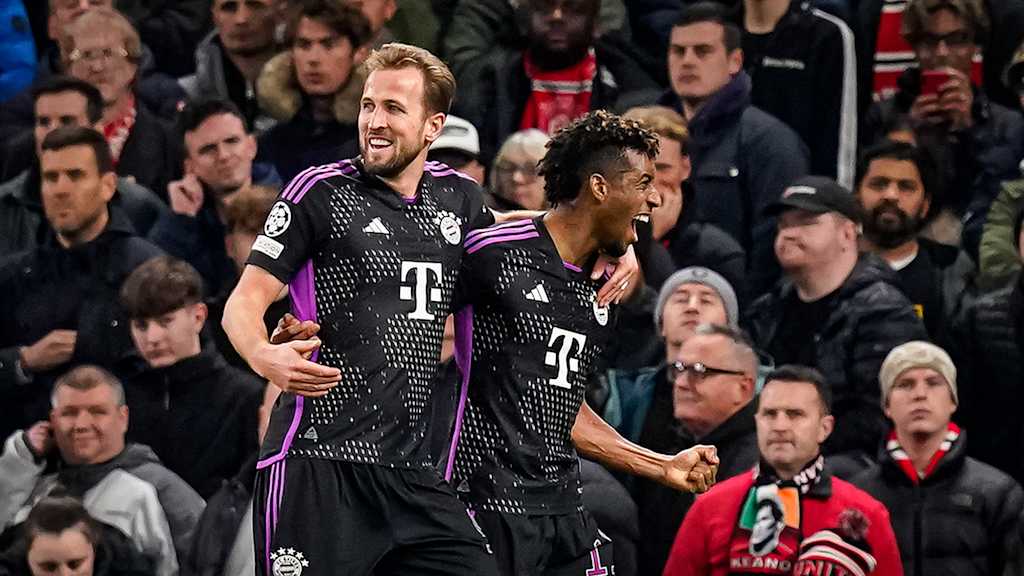 Spielszene aus dem Champions League-Spiel Manchester United gegen FC Bayern