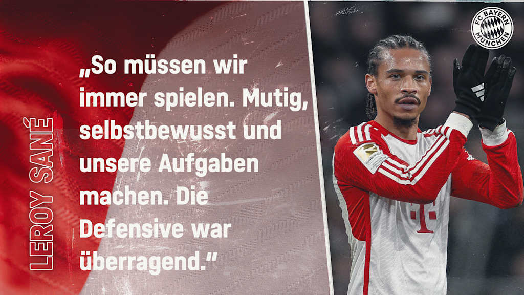 Leroy Sané zum Bundesliga-Spiel gegen Heidenheim