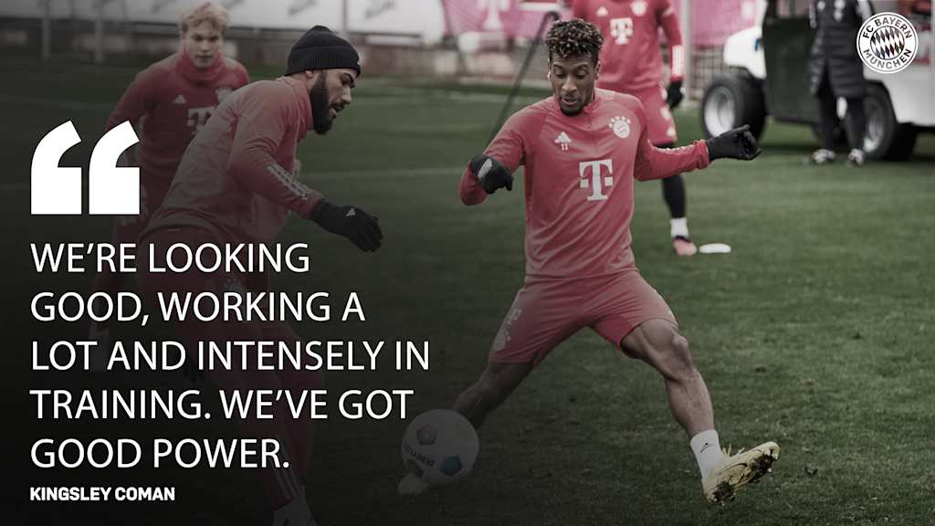 Kingsley Coman on Bayern's preparations for the rest of the season.