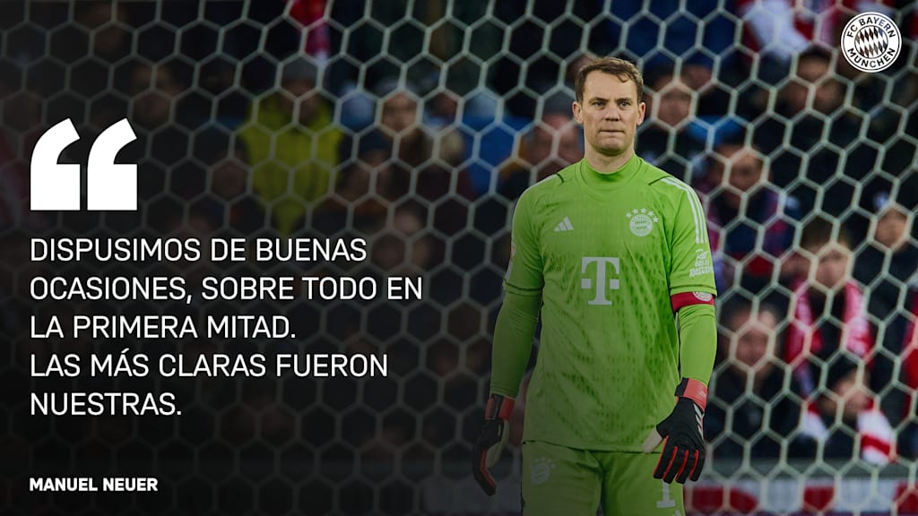 Manuel Neuer tras el amistoso de Basilea