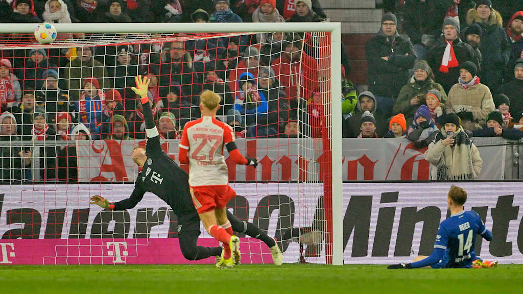 Spielszene aus dem Bundesliga-Duell FC Bayern gegen die TSG Hoffenheim