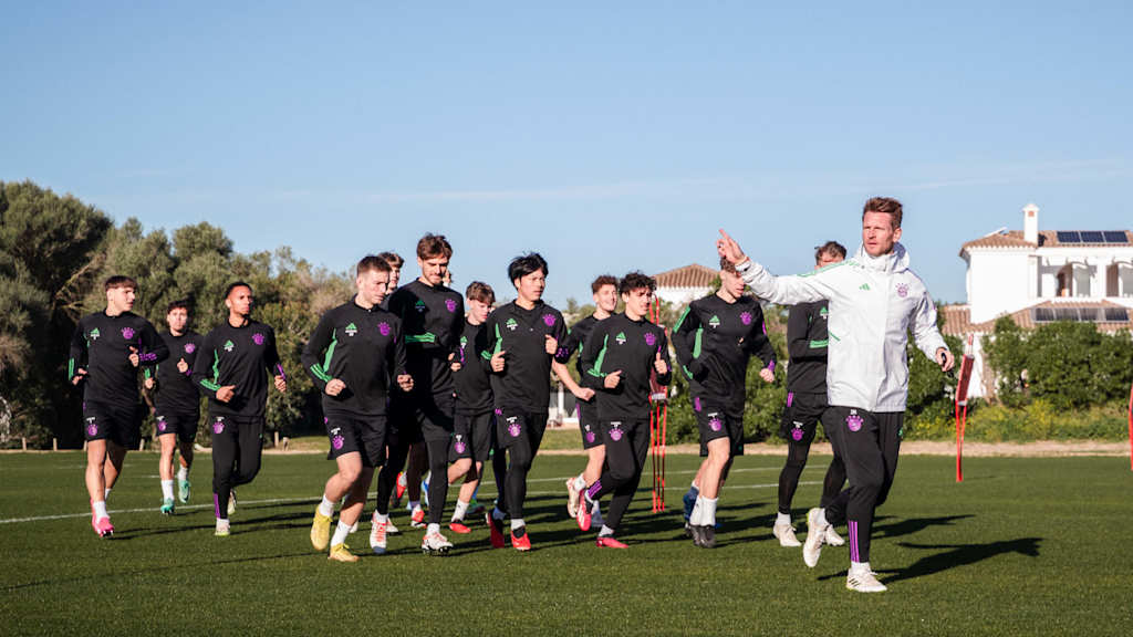 Die FC Bayern Amateure im Trainingslager.