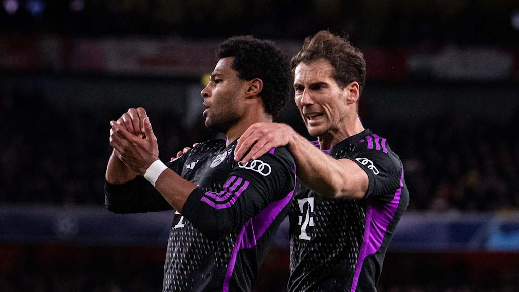 Jugada del partido correspondiente a los cuartos de final de la Champions League entre el FC Arsenal y el FC Bayern