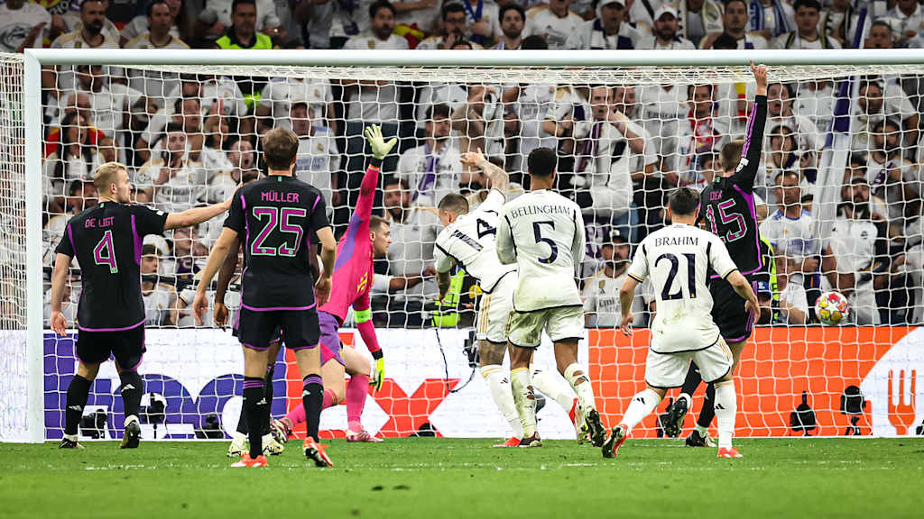 Szene aus dem Rückspiel im Champions League-Halbfinale des FC Bayern bei Real Madrid