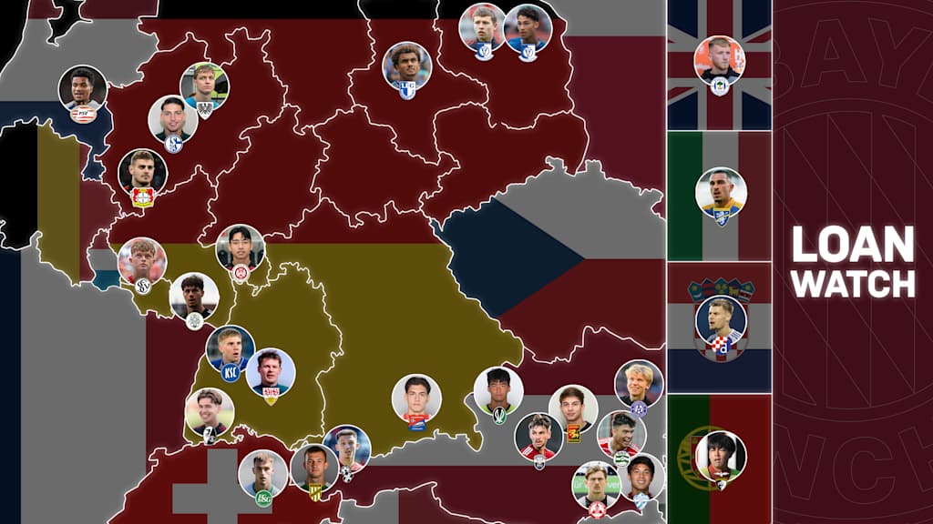 A total of 28 FC Bayern players spent the 2023/24 season out on loan.