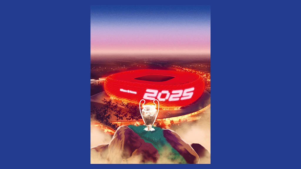 Das Champions League-Finale findet 2025 in der Allianz Arena in München statt.