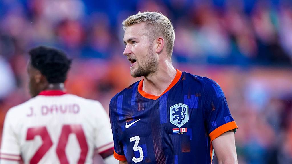Matthijs de Ligt im Testspiel der Niederlande gegen Kanada.