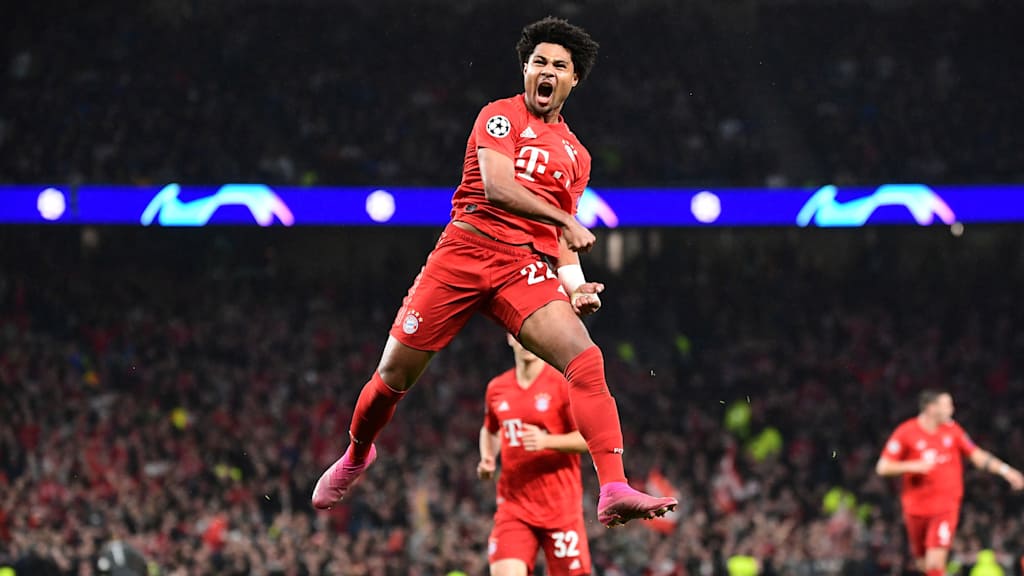 Serge Gnabry jubelt gegen Tottenham im Oktober 2019.
