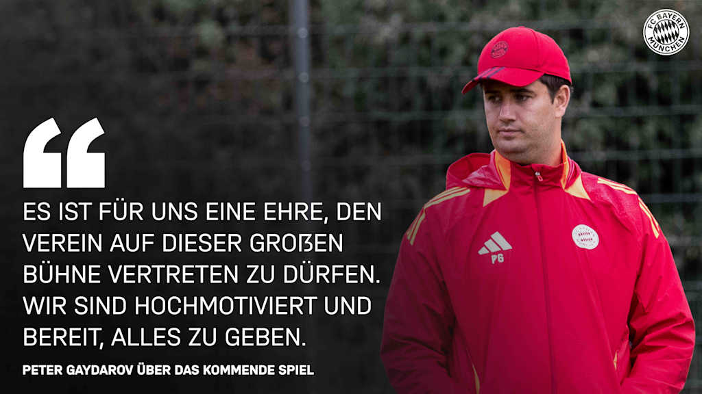 Peter Gaydarov im Training der FC Bayern U19.
