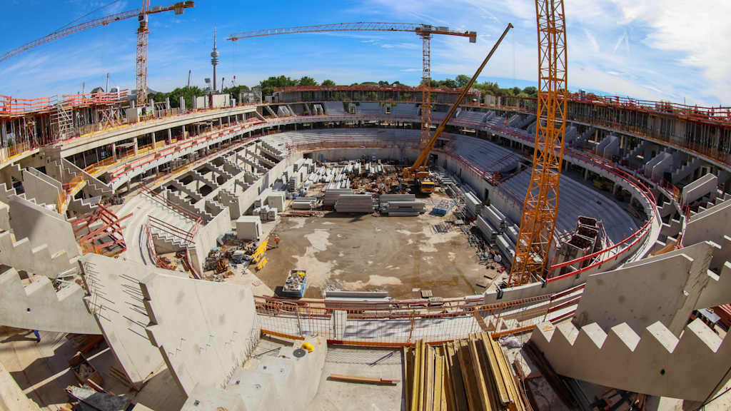 Der SAP Garden als Baustelle