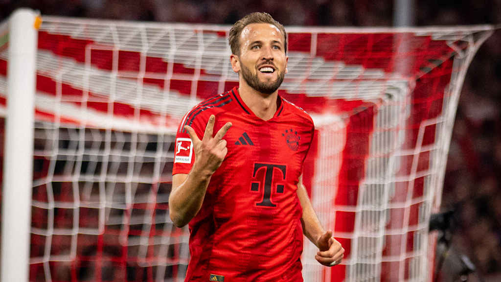 FC Bayern striker Harry Kane after the match against VfB Stuttgart