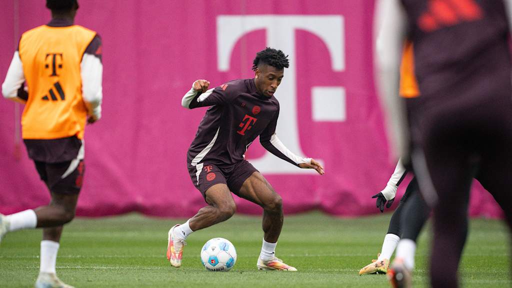 FC Bayern training ahead of the away match at FC St. Pauli
