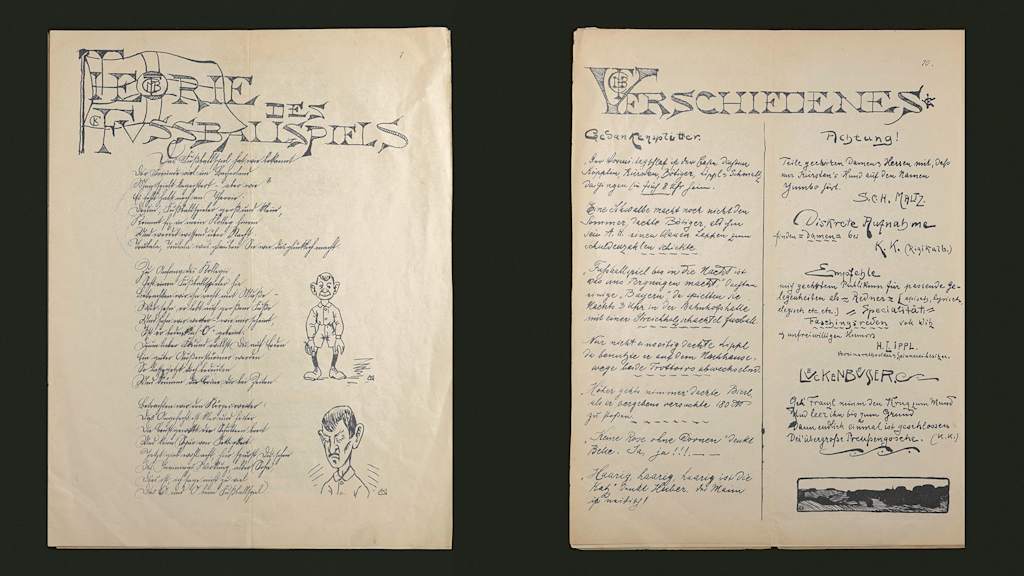 Ausschnitt aus der Kneipzeitung des FC Bayern aus dem Jahr 1902