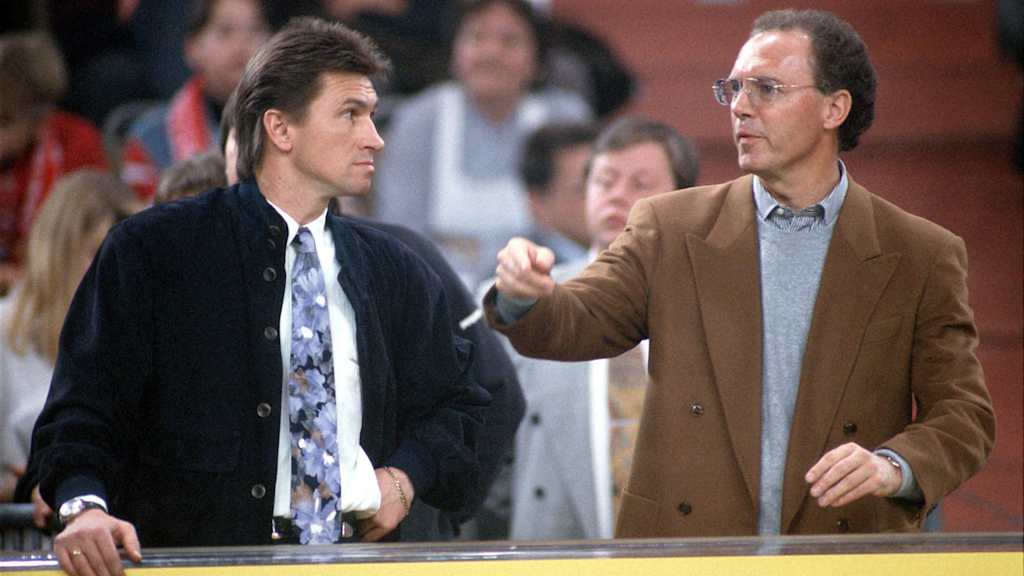 Klaus Augenthaler und Franz Beckenbauer