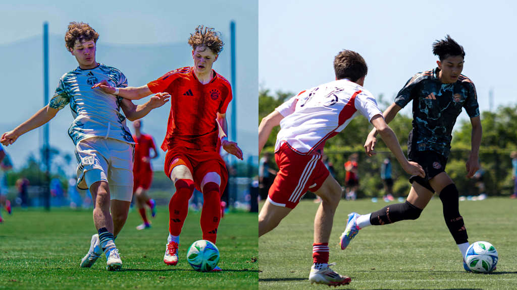 Die Mannschaft der U16 des FC Bayern München.