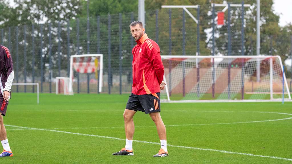 Patrick Kaniuth während einer Trainingseinheit der U17 des FC Bayern.