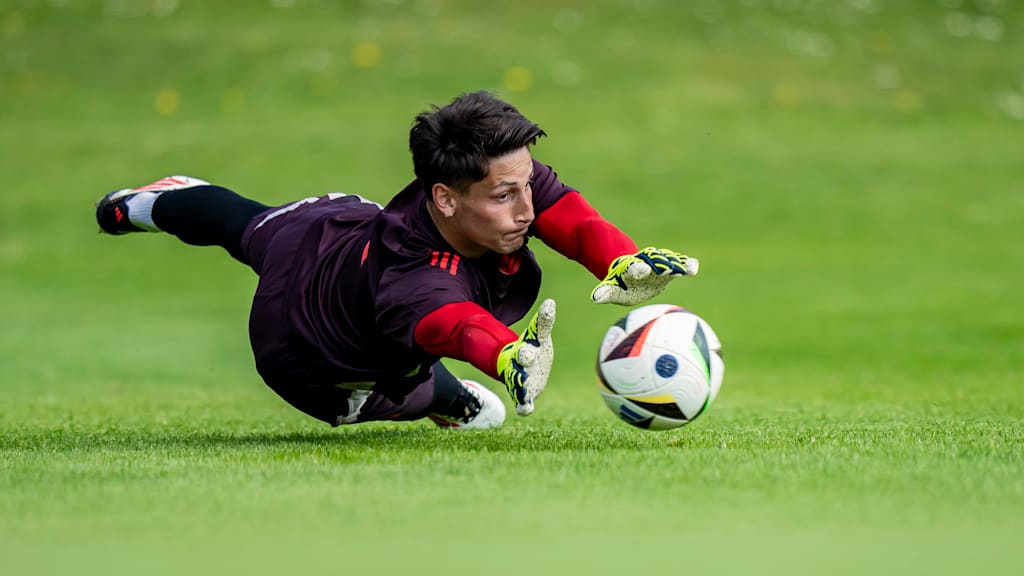 Hannes Heilmair im Training der FC Bayern Amateure.