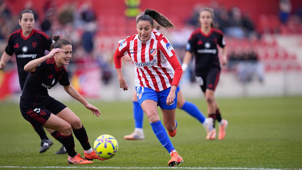 Fiamma Benítez im Einsatz für Atlético Madrid.