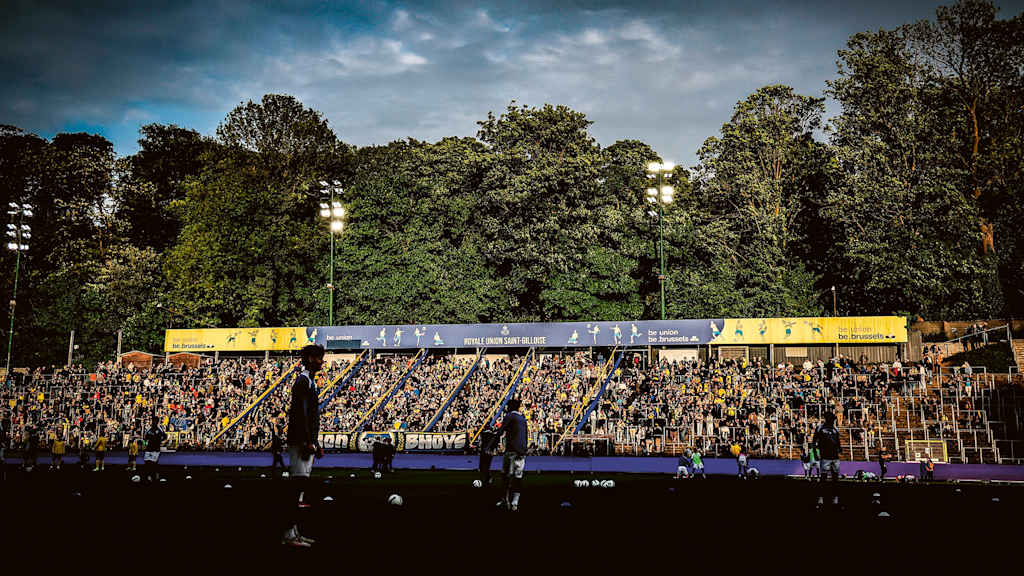 Pitch at the Stade Joseph Marien, home of Union Saint-Gilloise
