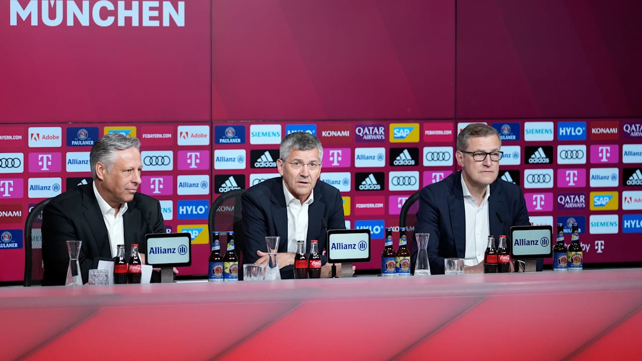 Dreesen Hainer press conference FC Bayern