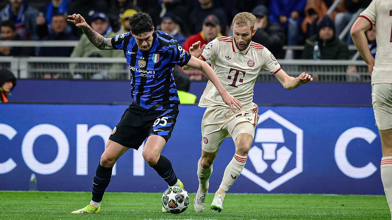 Jugada del partido entre el Inter de Milán y el FC Bayern