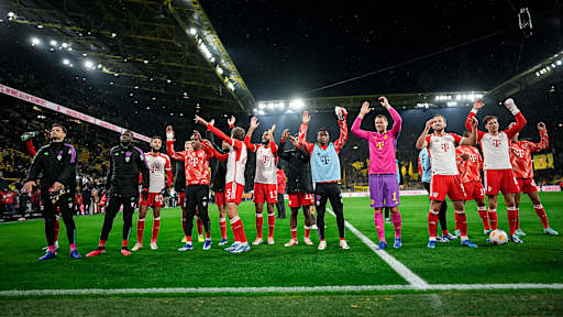 FC Bayern celebration Borussia Dortmund