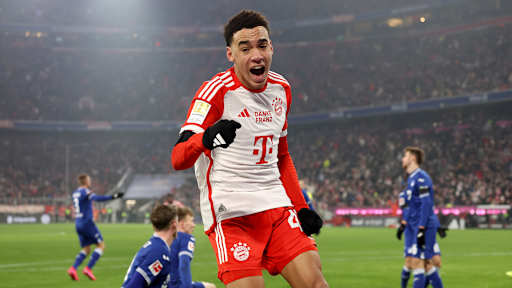 Jamal Musiala scored the FC Bayern Goal of the Month for January 2024