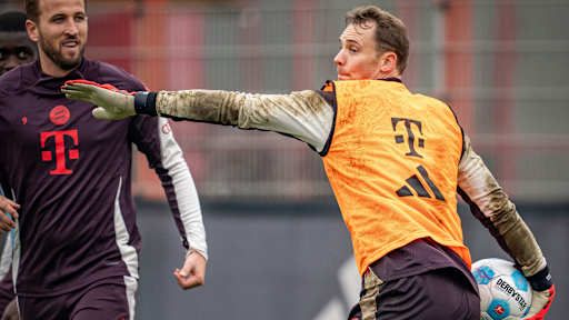 Bayern training before Stuttgart home game