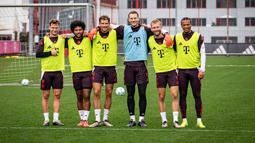 Bayern training before Stuttgart home game