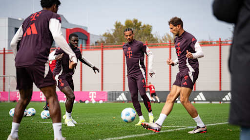 Bayern training before Stuttgart home game