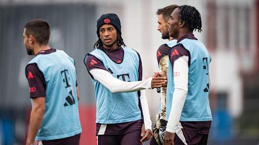 Bayern training before Stuttgart home game