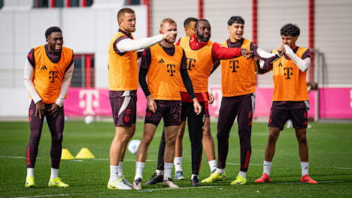 Bayern training before Stuttgart home game
