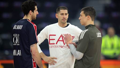 Der FC Bayern Basketball beim Heimspiel gegen Olimpia Mailand