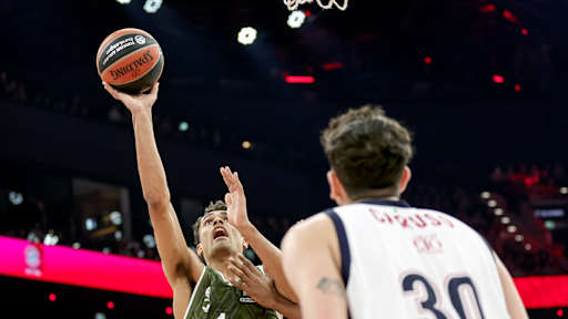 Der FC Bayern Basketball beim Heimspiel gegen Olimpia Mailand