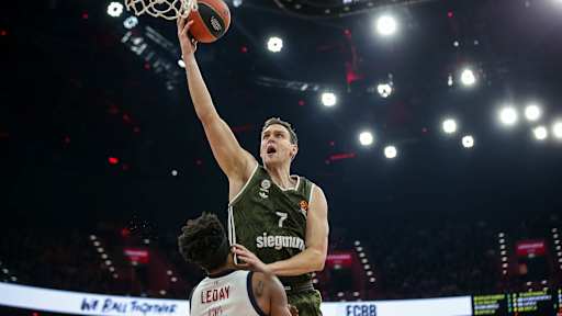 Der FC Bayern Basketball beim Heimspiel gegen Olimpia Mailand