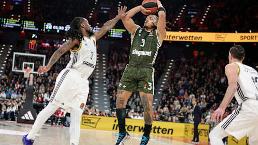 Der FC Bayern Basketball beim Heimspiel gegen Asvel Villeurbanne