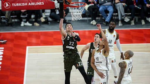 Der FC Bayern Basketball beim Heimspiel gegen Asvel Villeurbanne