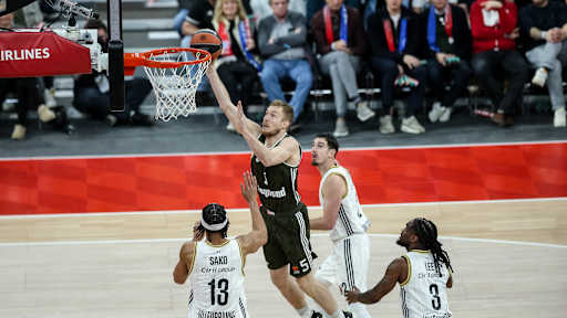 Der FC Bayern Basketball beim Heimspiel gegen Asvel Villeurbanne